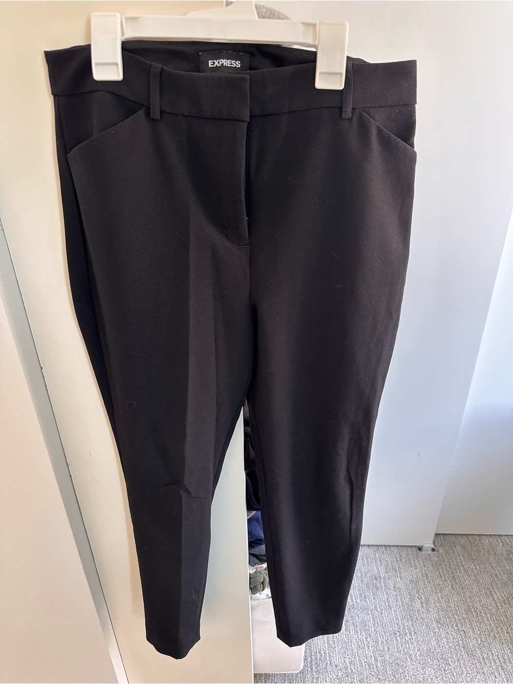 Express Editor Black Skinny Ankle Pants